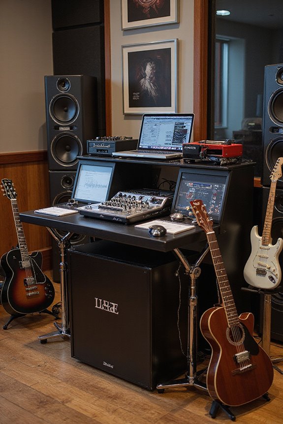 comfortable dj mixing stands
