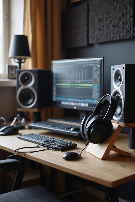 optimal monitor and headphone placement