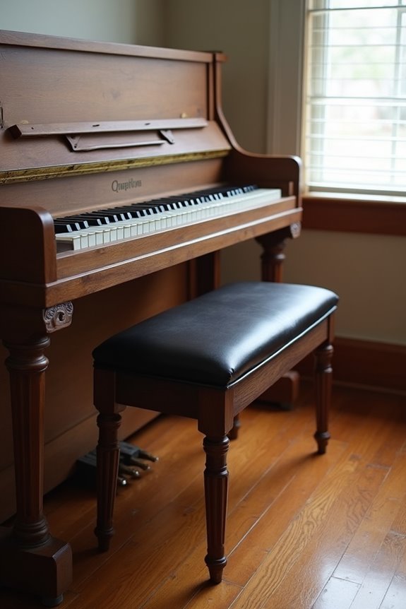 piano bench posture considerations