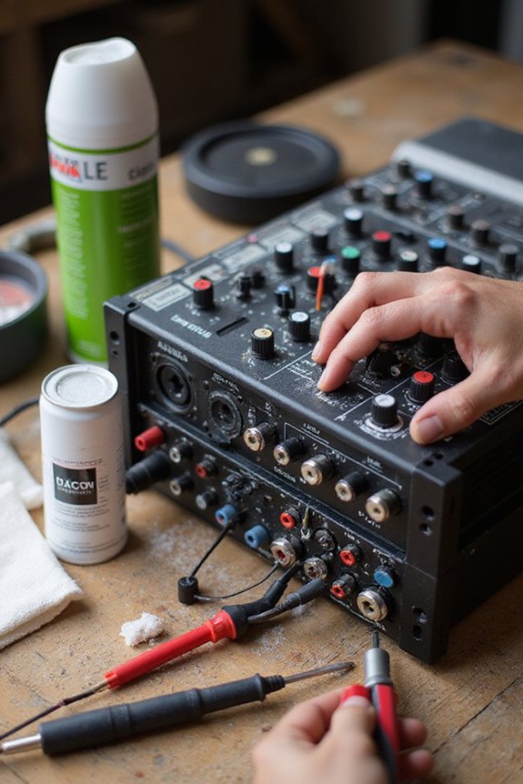 regular audio equipment maintenance