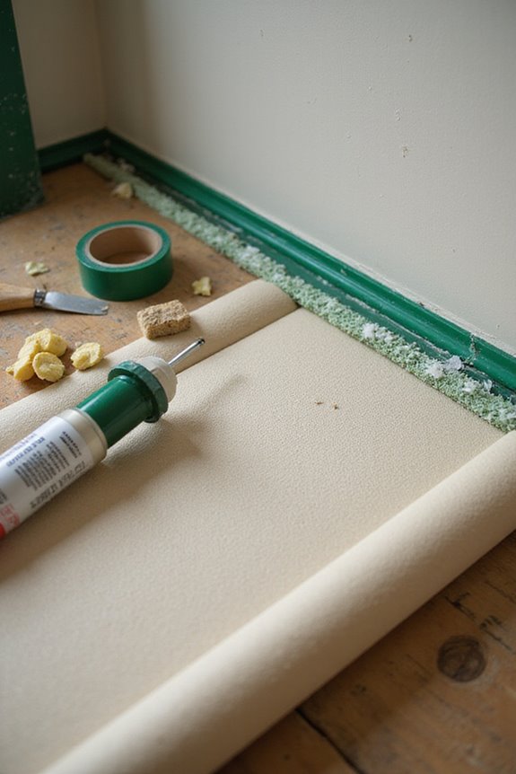 seal gaps for soundproofing