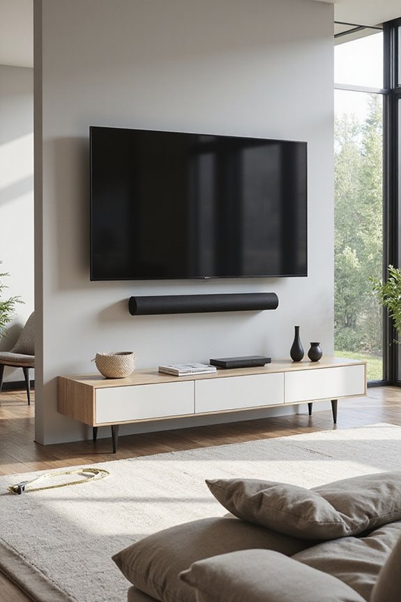 soundbar placement and design